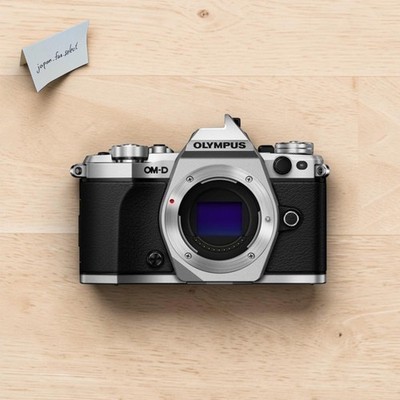 Olympus OM-D E-M5 Mark II Silver Mirrorless Digital Camera Body MFT Micro 16MP