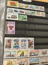 Lot de timbres Philippines PILIPINAS thématiques animaux sports transports fleur