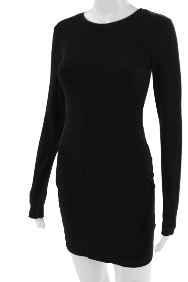 Kimberly Ovitz, Women Dresses Bodycon Mini Black Long Sleeve Size S - Image 2 of 4