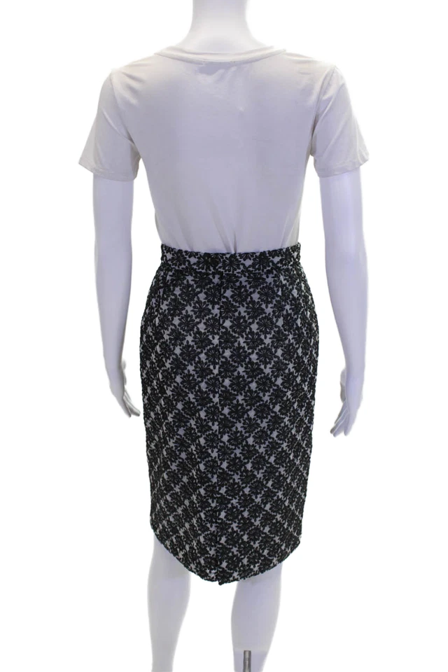 Zanella 女式纹理懒人拉链裙黑色 10 码 — 第 3/4 张图片