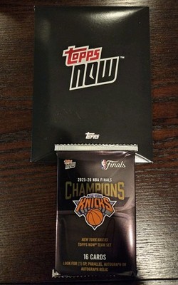 2025-26 Topps Now NBA Finals Champions New York Knicks Team Set Sealed Pack QTY