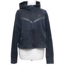 Nike, Kapuzenpullover, Größe: M, Schwarz, Baumwolle/Polyester, Damen #U0g