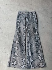GUCCI Tom Ford Era Python Wide Flared Pants