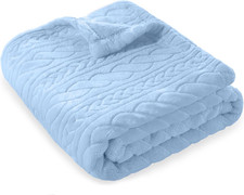 Baby Blanket 30x40 Ultra Soft Fleece Swaddle Throw Lightweight Stroller Cover
