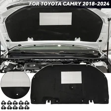  Bonnet Engine Sound Insulation Pad Anti-noise Heat Mat For Toyota Camry 18-24