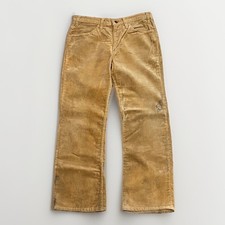 Vintage 80 s Levi s Corduroy Pants Men s Levis 517 Khaki 32x29 Thrashed Flared