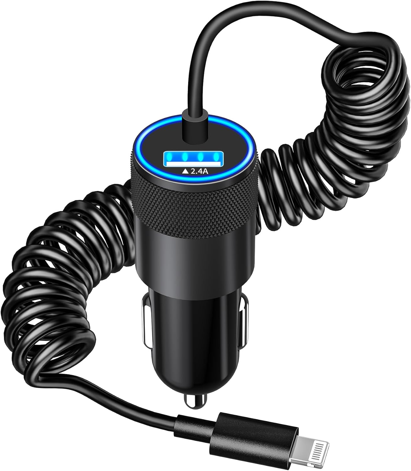 MFi Certified iPhone Car Charger Fast Charging 4.8A Dual USB Car Charger