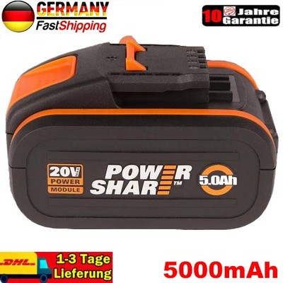 5,0Ah 20V Max Batterien Für Worx WA3551 Li-Ion Akku WA3553 WA3556 WA3551.3