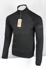 Asics Men's Knit 1/4 Zip Pullover S Small Black Long Sleeve