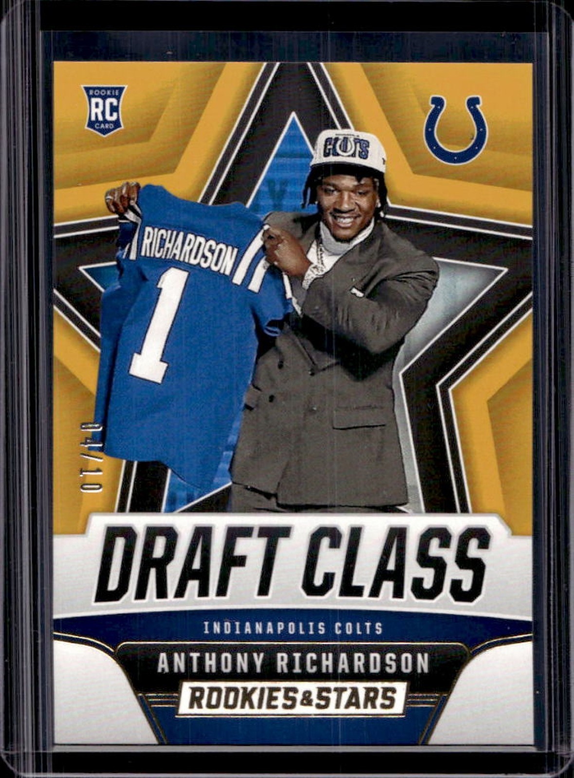 2023 Panini Rookies & Stars Anthony Richardson Draft Class RC Gold #/10 Colts