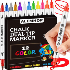 Liquid Chalk Markers for LED Note Board Acrylic Calendar Planning Board Dual Wid