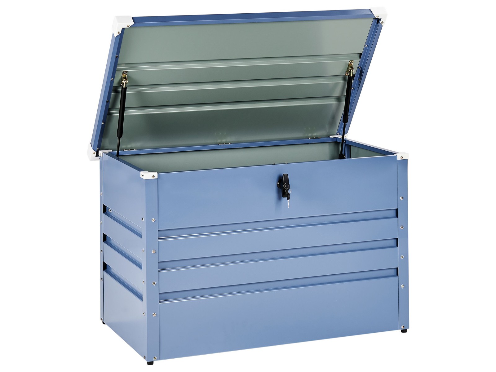 Cassapanca da esterno in acciaio zincato blu 100 x 62 cm Cebrosa