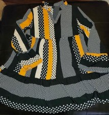 NWOT Womens Sz M Shein Long Sleeve Knee Length Dress w Flounce Sleeves