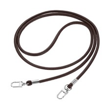 Crossbody Replacement Chain Strap 120cm Thin Soft PU Strap Dark Brown