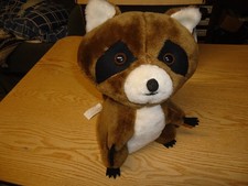 Dakin Nature Babies Raccoon Vintage 1980's with TAGs 1690 12" Tall Only Display