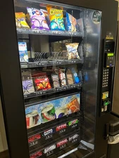 Crane GPL 490,Mei,Vending Machine,Combo,Drinks,Snacks,CPI,6 Tube Coin Mechanism