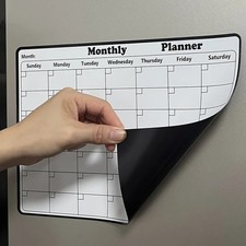 Magnetic Dry Erase Calendar Whiteboard Monthly Planner for Refrigerator UK