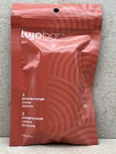 Lujo Bar Lavender Orange Shower Steamer 2-pack - New in SEALED Package