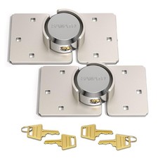 SANATO Hidden Shackle Padlocks Keyed Alike Padlocks, Solid Steel Trailer Door...