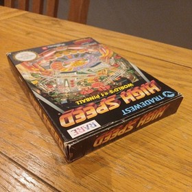 High Speed Worlds #1 Pinball Boxed Protector Manual PAL A NES-8H-UKV Nintendo