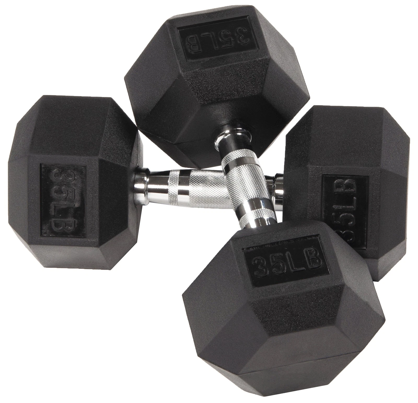 Premium Rubber Encased Hex Dumbbells Sold in Pairs 5 lb-100 lb Weights
Opens in a new window or tab