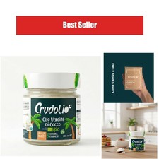 Crudolio Huile de Coco Vierge Bio 200 ml Pressée à Froid Keto Végétalien MCT