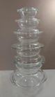 Vintage PYREX Complete Casserole set With matching lids. Clear Glass.