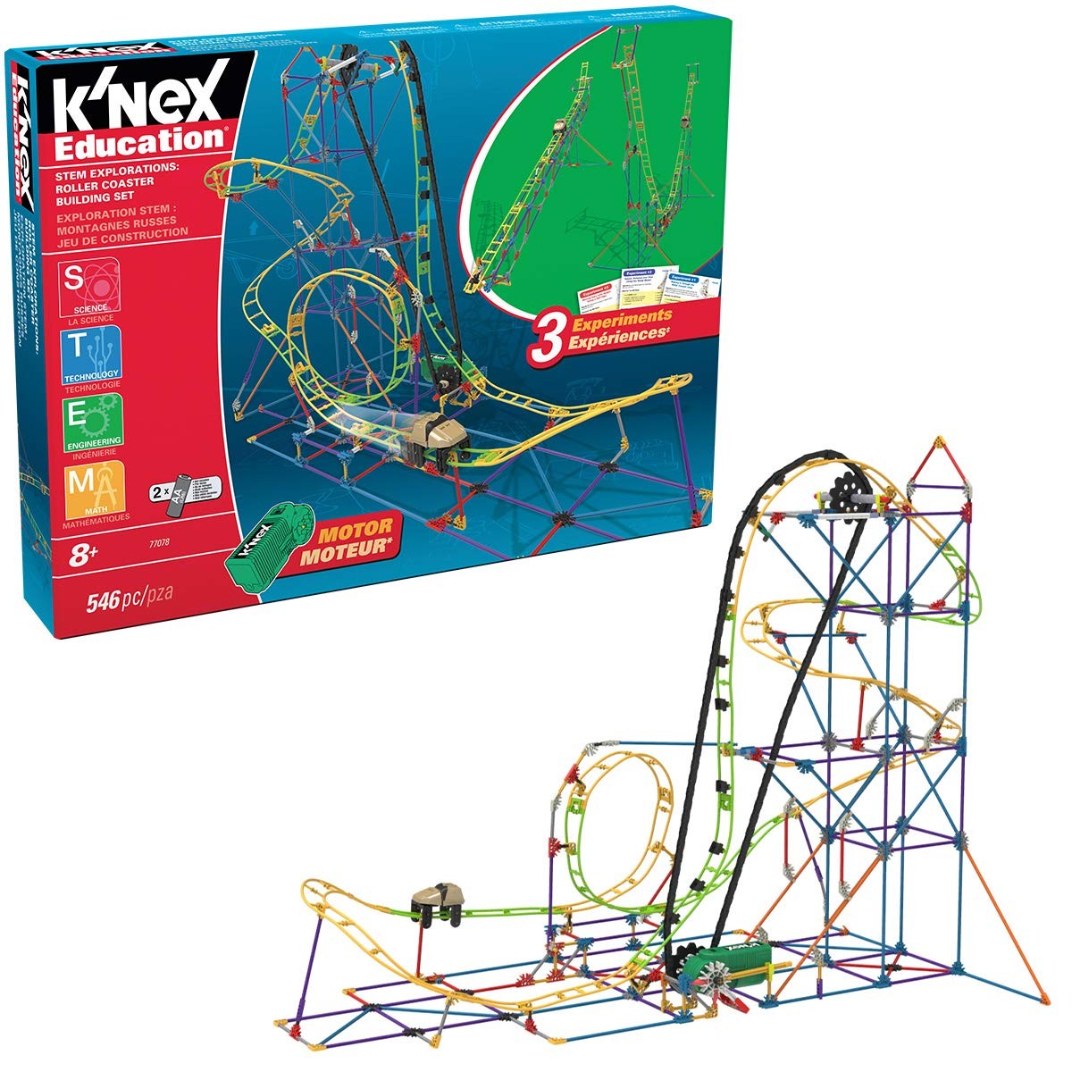 KNEX STEAM Education Roller Coaster Building Set Educational Toys for Kids 546 11790₽