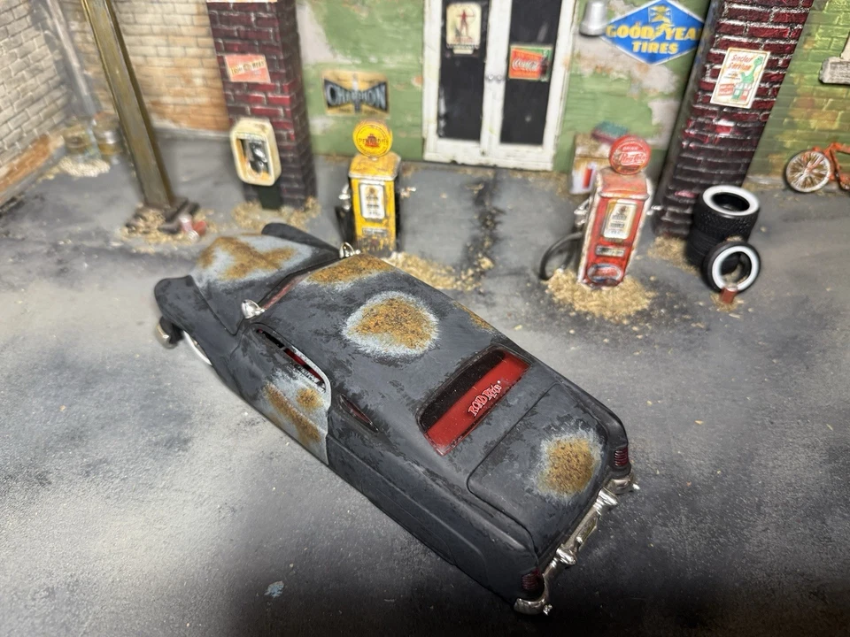 Jada 1/24 1951 Mercury Rat Rod pátina oxidada desgastada Foto 4 de 4