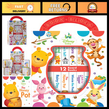 Winnie the Pooh My First Library - 12 Board Book Set for Babies - First Words 