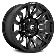 Fuel D673 Blitz Wheels 18x9 20 8x165.1 125.1 Black Rims Set Of 4