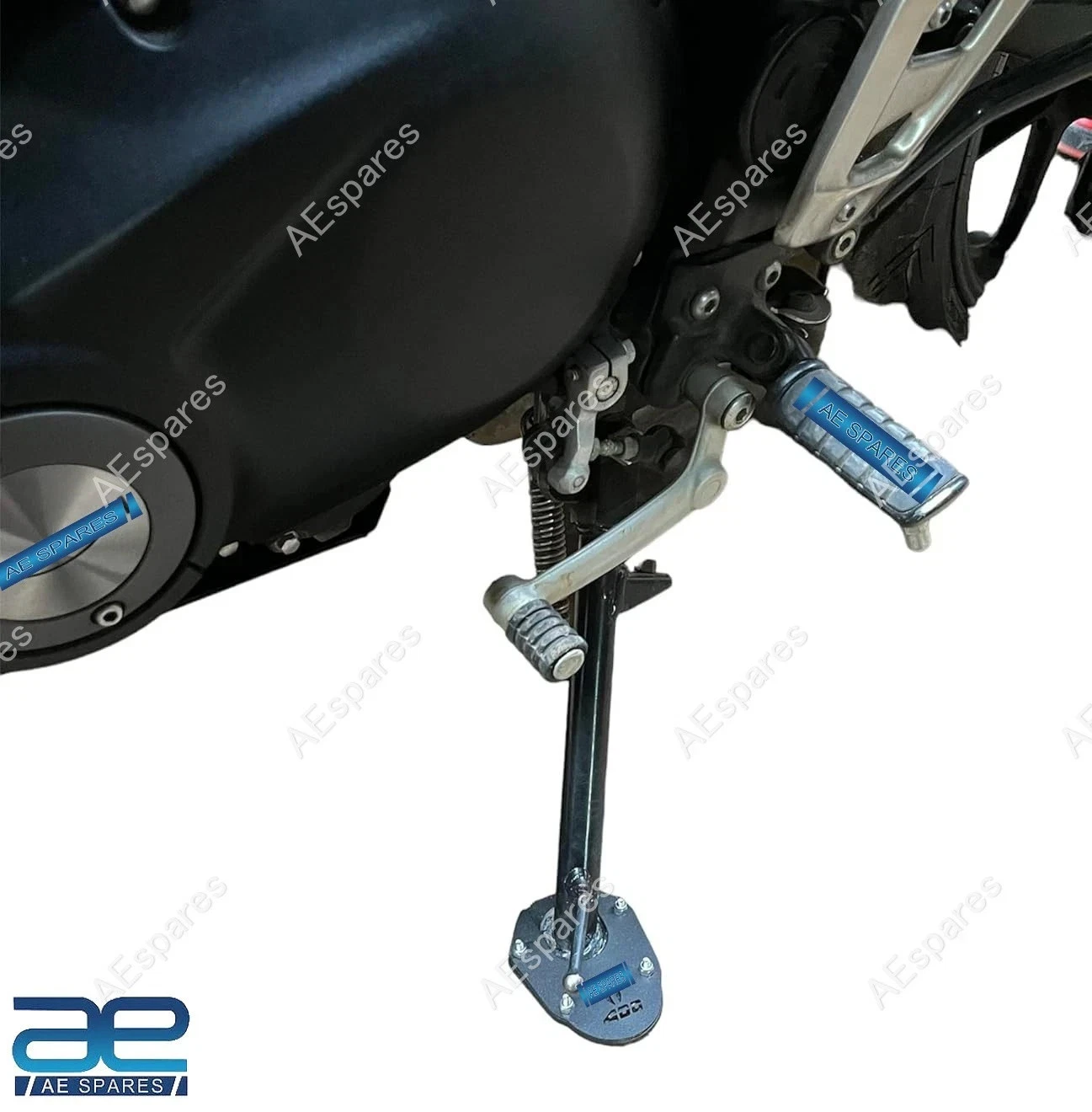 Side Stand Extender Stand Pad Holder Black Compatible With Triumph Speed 400 view 2