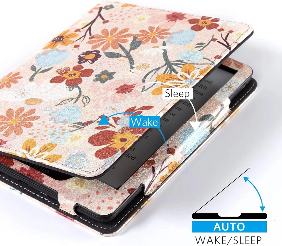 NEW Stylish Case for 6.8" Kindle Paperwhite 11th Gen 2021 - Floral Pattern - Imagem 2 de 4