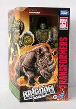Transformers War For Cybertron Kingdom Voyager RHINOX Figure Hasbro damaged box