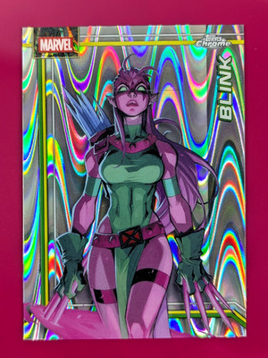 2026 Topps Chrome Marvel Comics BLINK #018 RayWave Refractor Parallel