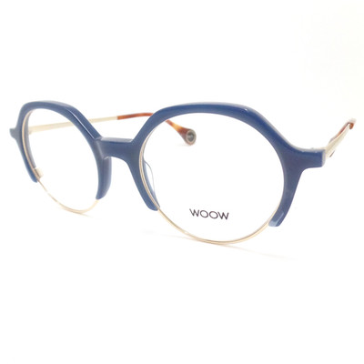 Woow Flash Back 1 0201 Blue Gold New Authentic Eyeglass Frame