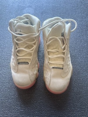 Jordan 13 Retro Size 12c Color Pink And Tan Suede With Box
