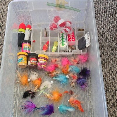 Berkley Gulp Mixed Lot Fly Spinner Jig Soft Hard Bait for Freshwater Trout