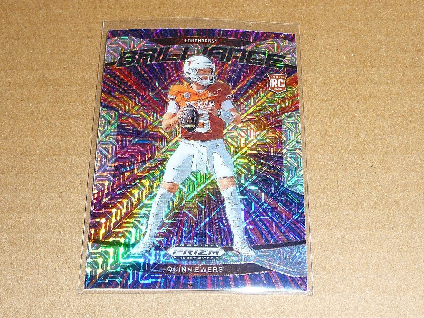 2025 Panini Prizm Draft Picks QUINN EWERS BRILLIANCE MOJO DOLPHINS 03/25 A8937