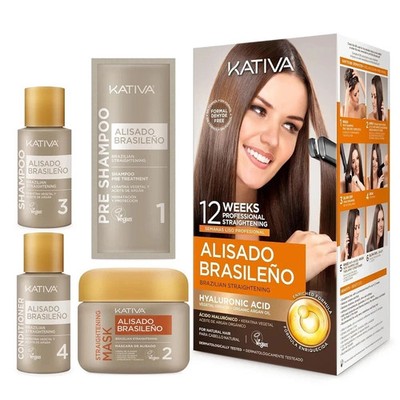 Kativa Brazilian Keratin Straightening Professional Hair Treatment Kit