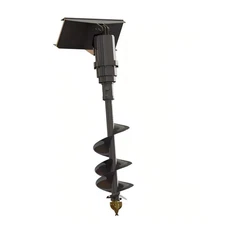 AGT 12inch Hydraulic Auger Mini Skid Steer Attachments for Micro Loader NEW