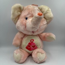 1984 Lotsa Heart Kenner Care Bear Cousins Elephant 13" Plush Toy Vtg