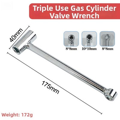 Comfort Grip T Handle Wrench for Multi Gas Cylinder Valve Applications