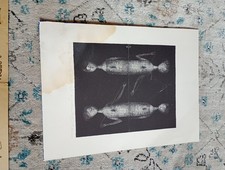 ANTONIO BUENO QUADRO NUMERATO - DONNE SFONDO Nero (40x30). Sciupato In Angolo.