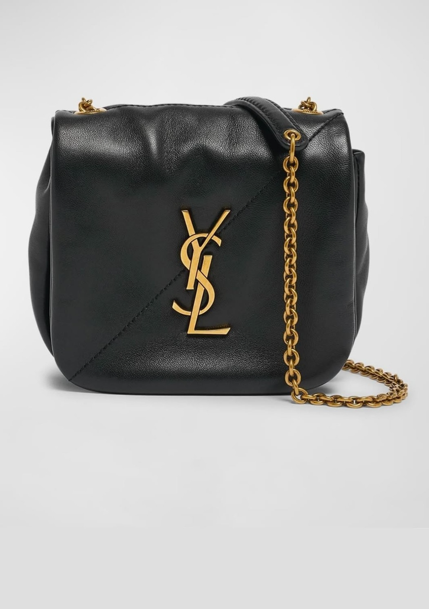 NWT NEW Saint Laurent Ysl Nano Jamie Black Leather Women's