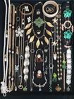 Wearable Costume Jewelry Lot 1LB 5oz Signed Hobe Gold Tone Necklace Joan Rivers