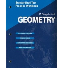 MCDOUGAL LITTELL HIGH GEOMETRY: STANDARDIZED TEST PRACTICE *Excellent Condition*