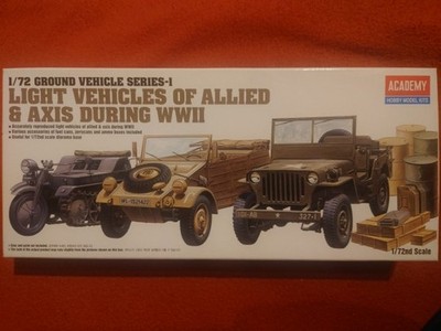 Academy 1/72 Light Vehicles Allied Axis During WWII