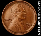 1913-S Lincoln Wheat Cent - Scarce  Extra Fine+  Semi-key  Better Date  #K1475