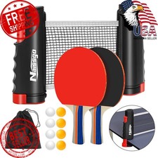 Naissgo Table Tennis Set Retractable Net